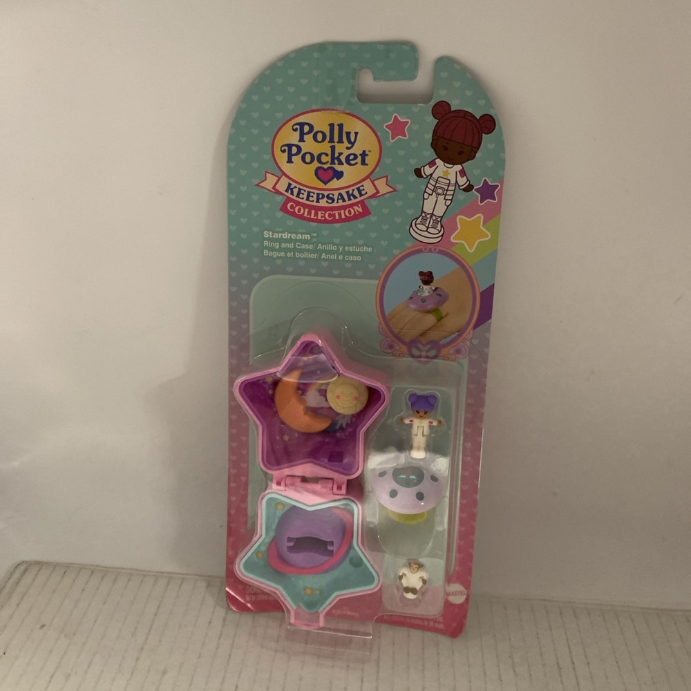 Mattel Polly Pocket Keepsake Collection Stardream Ring & Case Playset New Sealed